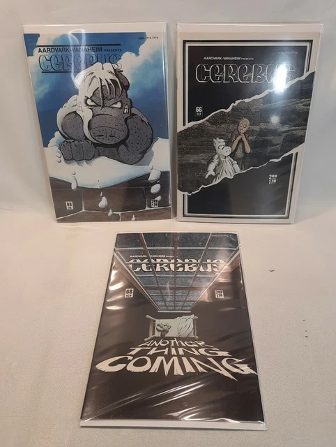 ☆ Lot Of 3 Cerebus Aardvark Vanaheim Comic Books #88 #66 #68 F/SHIP