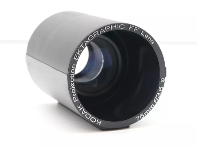 Objektiv Projektionsobjektiv Kodak Ektagraphic FF Lens 76mm Carousel Projektor