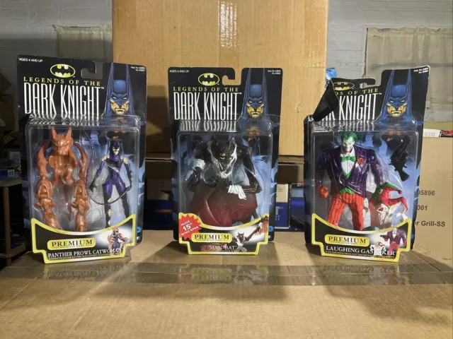 1997 Kenner (Hasbro) Legends of the Dark Knight Action Figure Lot of 3