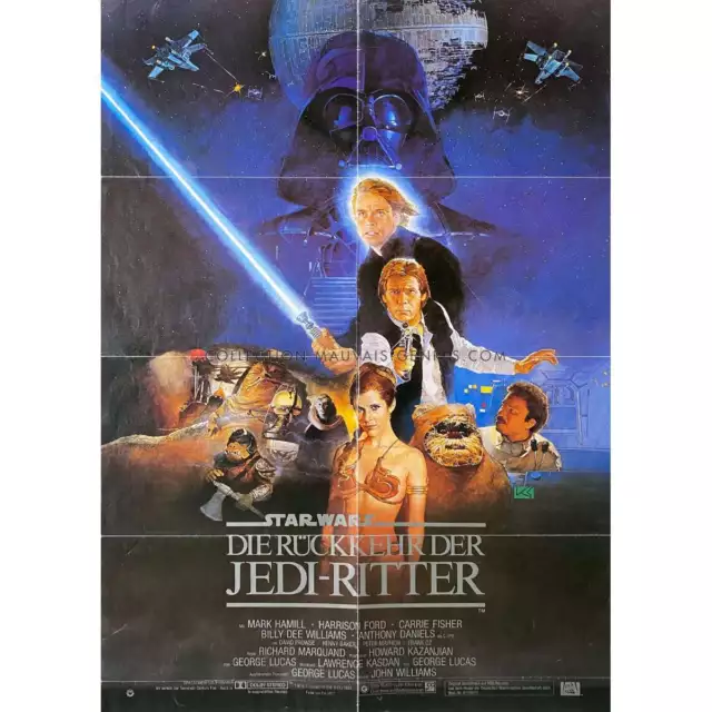 STAR WARS - LE RETOUR DU JEDI Affiche de film  - 59x84 cm. - 1983 - Harrison For