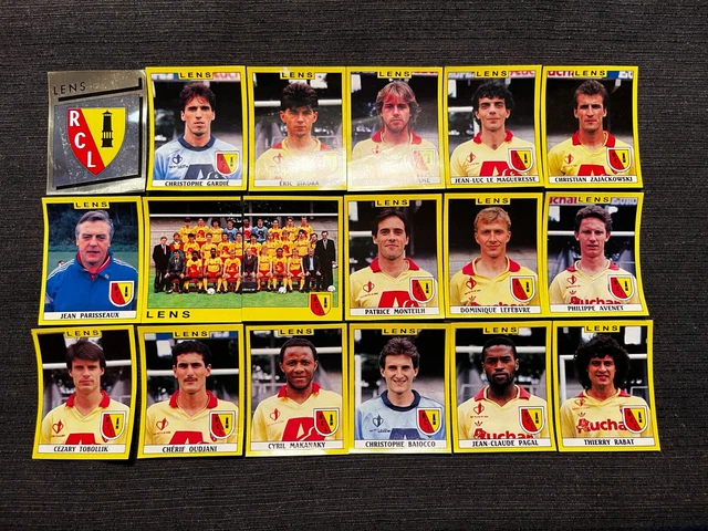LOT 18 VIGNETTES PANINI FOOT 1989 ST ETIENNE ASSE COMPLETE