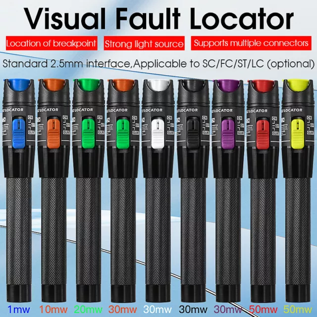COMPTYCO 1-50KM Visual Fault Locator Fiber Optic Laser Cable Tester Test VFL