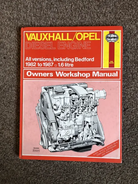 Haynes, Vauxhall/Opel/GM Motore Diesel, 1982-1987, 1,6 litri, Manuale