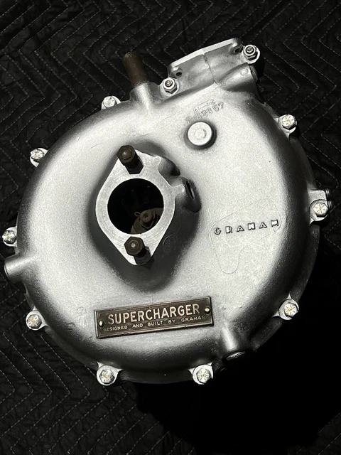Graham Supercharger Flathead Intake McCulloch Blower Vintage 1932 Ford Frenzel Graham Supercharger Flathead Intake McCulloch Blower Vintage 1932 Ford Frenzel