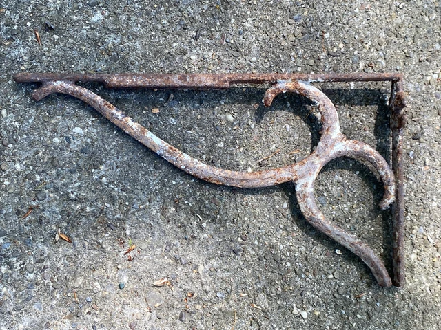 Antique Vintage Cast Iron Bracket Shelf Holder Architectural 14.75"x8.25"