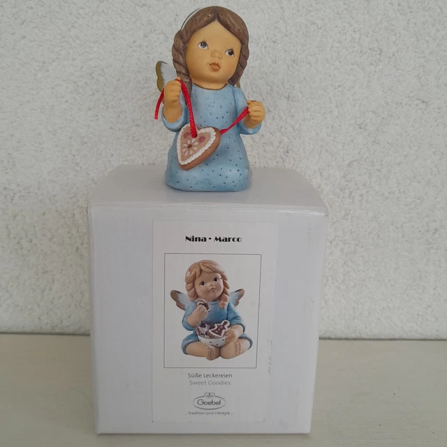 FIGURINE GOEBEL 42 009-09 ange bougeoir 10 cm. Excellent état EUR 19,79