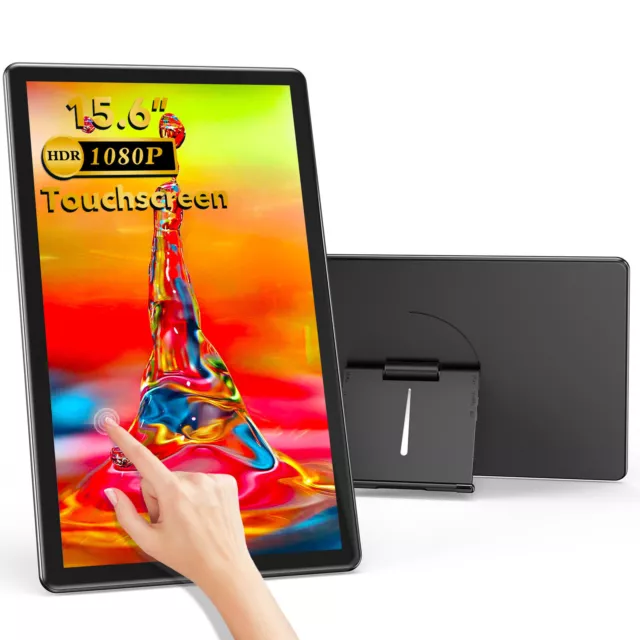 UPERFECT Tragbarer USB-C Touch Monitor 15,6 Zoll FHD Touchscreen HDMI Display