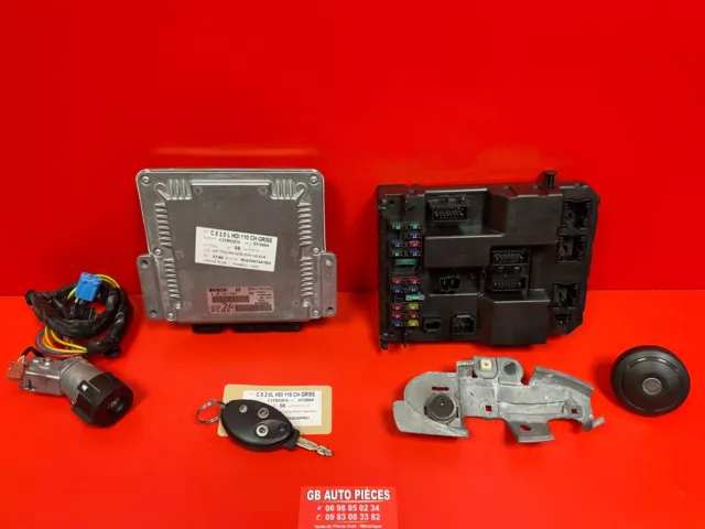 Citroen C5 I 2.0 Hdi 110Cv Kit Demarrage Calculateur 0281011524 9652183880