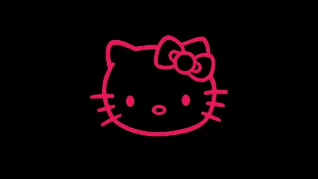 Hello Kitty Decal Sticker Head Face Bow Girly Cat Vinyl - Car Window Wall Decor