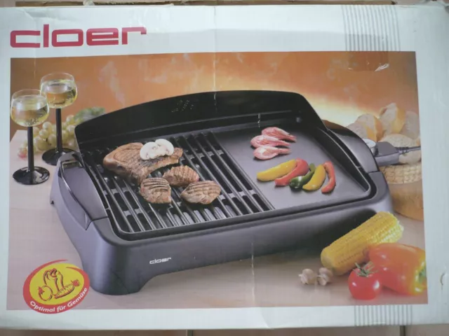 Cloer 656 Barbecue Elektro Grill Tischgrill 2000 W kaum benutzt sauber