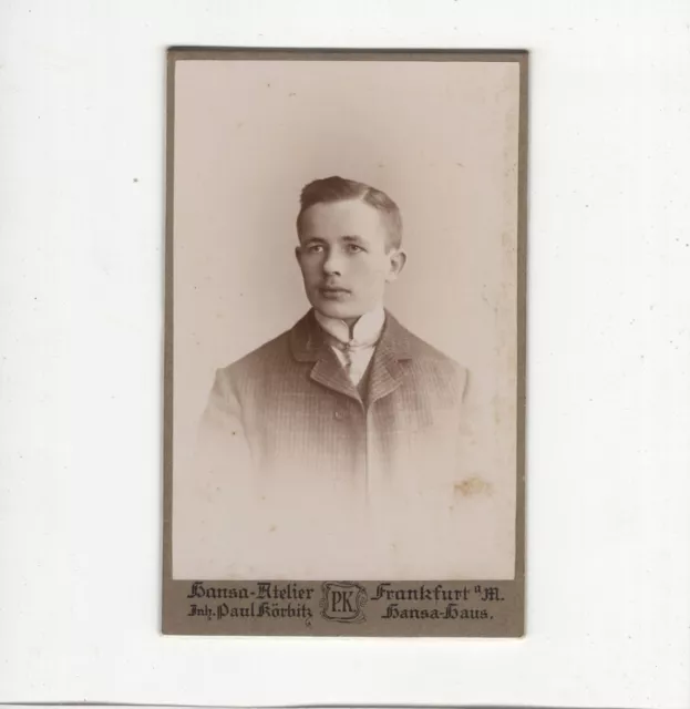 CDV Foto Herrenportrait - Frankfurt Main 1900er