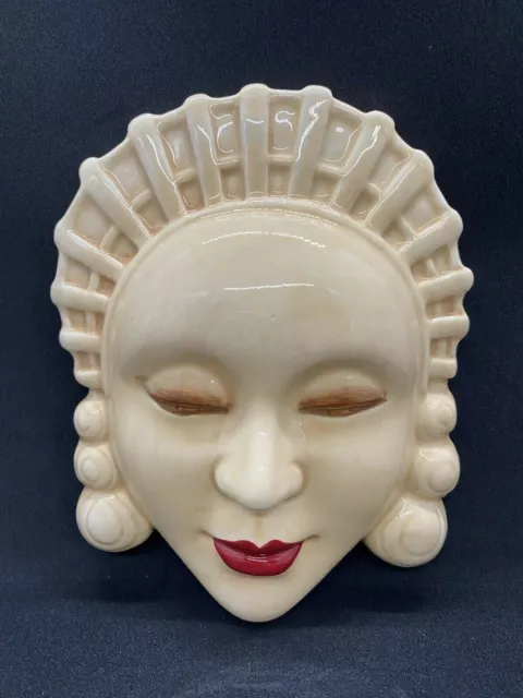 Clarice Cliff Gotham Original Issue Art Deco Style  "Marla" Wall Mask - for $60