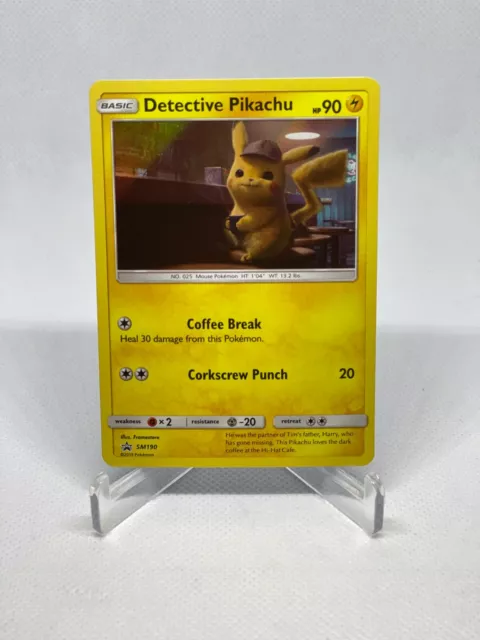 Pokemon Detective Pikachu Holo Promo SM190 - Near Mint English Card