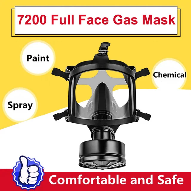 Chemical Gas Face Mask Full Face Protection Respirator Safety Filter Box Army