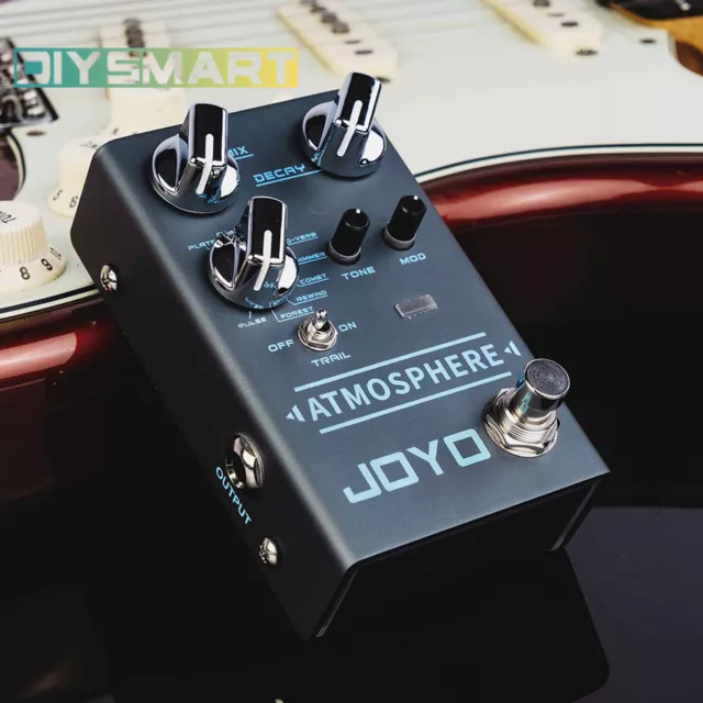 JOYO R-14 Atmosphere Reverb Guitar Effect Pedal Shimmer Church Plate Spring
