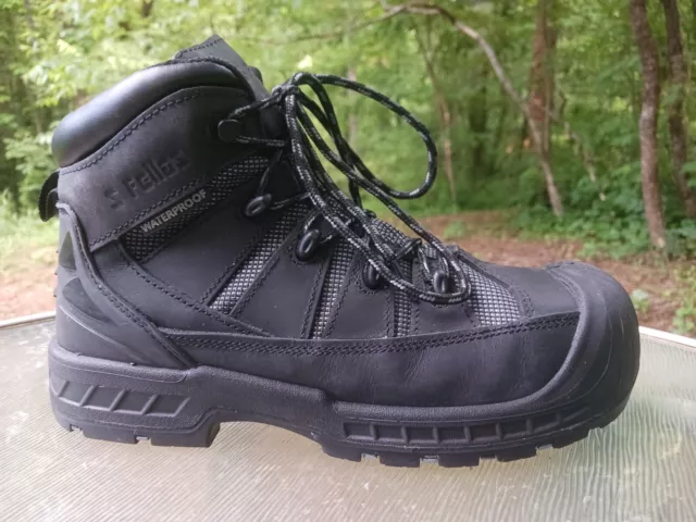 Mens S Fellas Trekker Composite Toe Waterproof Work Boots Black Size 7