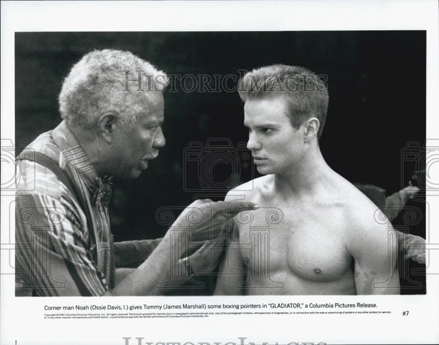 1992 Press Photo Actor Ossie Davis, James Marshall in "Gladiator" Film