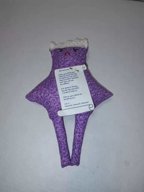 Dammit Doll Classic Random Multi Color Handmade Stress Relief Gag Gift 11" x 7" 2