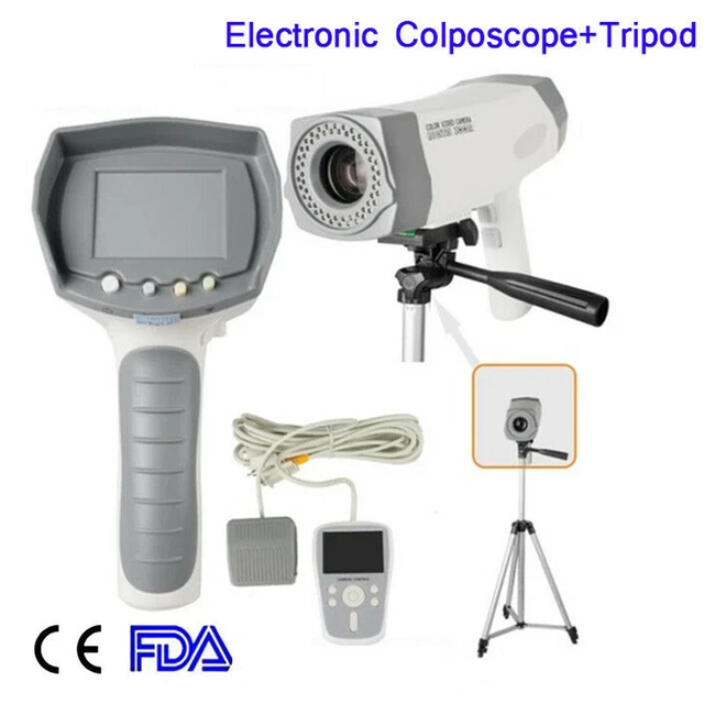 Electronic Colposcope Video Camera 800K pixel LED Handle With Tripod Kit
