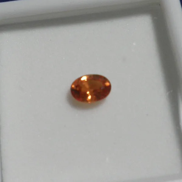 Golden Spessartite GARNET Loose Genuine 1.10 ct 7x5mm Oval 100% Natural G9909