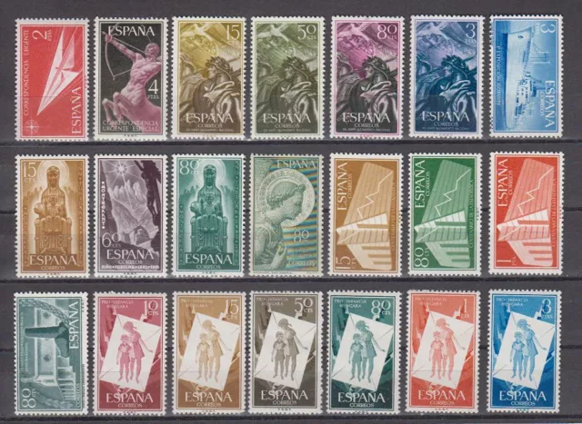 Spanien Año 1956 Nuevo Mnh España - Edifil (1185-1205) Completo Sin Fijasellos