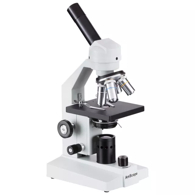 AmScope M500C-LED 40x-2500x Portable LED Compound Biological Microscope 2