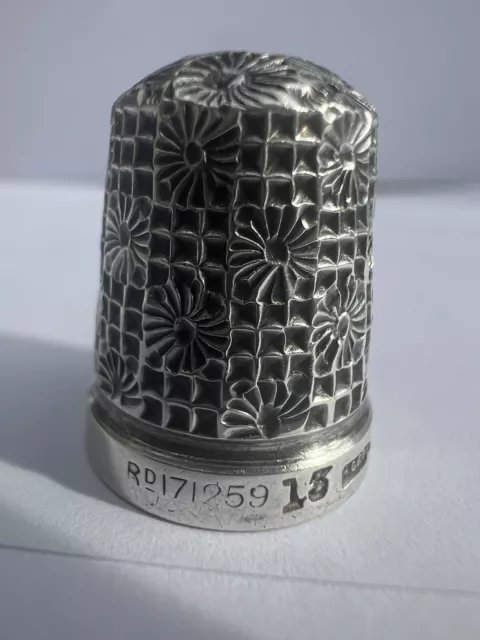 Very Rare “Dorothy” Silver Thimble By Henry Griffith & Sons