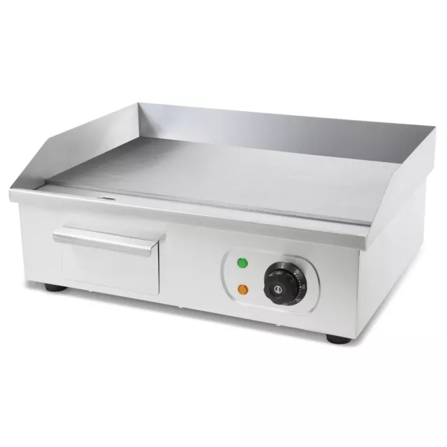 vertes Plancha Électrique Professionnelle 3000 watts, 55 x 35 cm