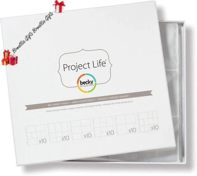 Becky Higgins Project Life Foto Taschenseiten 10x6 Sortenpackung, 33,2 x 35,4...