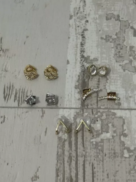 Vince Camuto-Earring Bundle-Lot Of 5-Gold & Silver