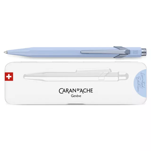 Caran d'Ache Kugelschreiber 849 CLAIM YOUR STYLE Polarblau mit Etui, 0849.596