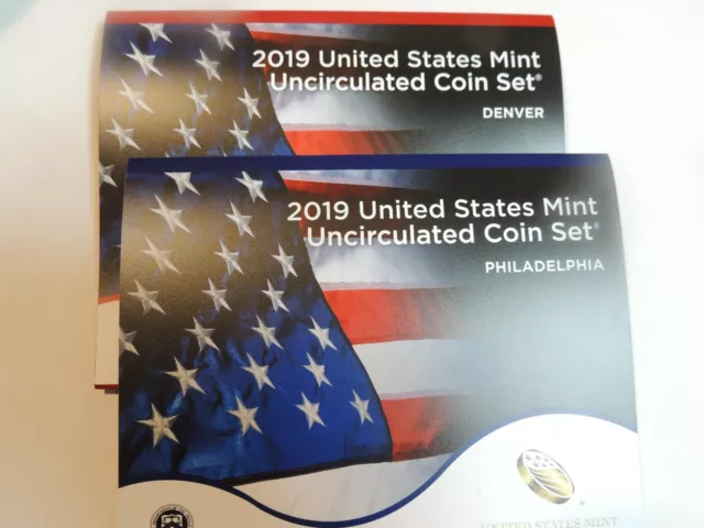 2019 United States Uncirculated Mint Coin Set 19RJ P&D