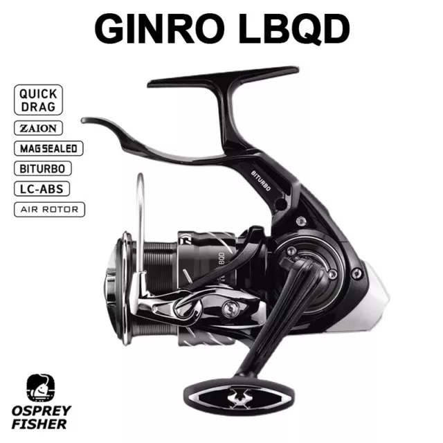 2021 Daiwa Silver Wolf Ginro LBQD Spinning Fishing Reel 6.8:1 9BB 8kg Max Drag