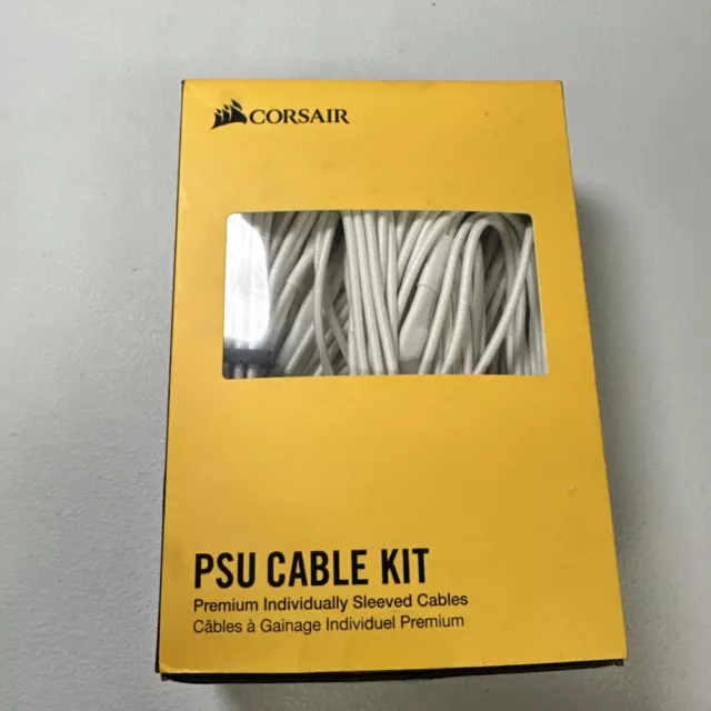 Corsair Premium Individually Sleeved PSU Cables Starter Kit - White (FREE SHIP)