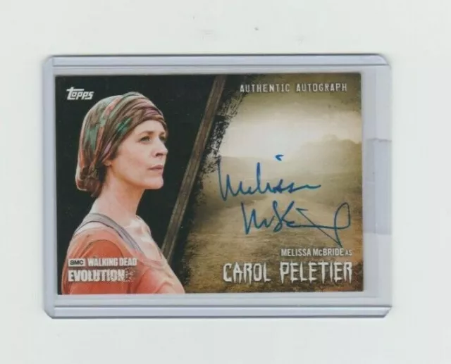 Walking Dead Evolution Melissa Mcbride/Carol Peletier Autograph Card  #/50!!