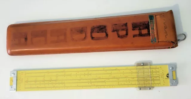 Vintage Pickett & Eckel Chicago ILL . Slide Rule Model 800 -ES  Scale In Case