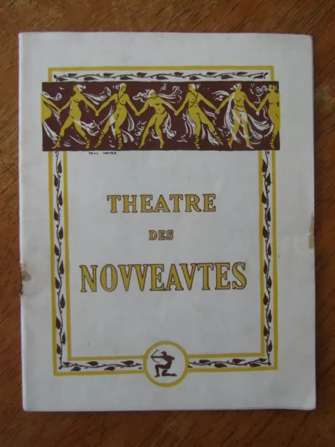 Ancien Programme Theatre Des Nouveautes