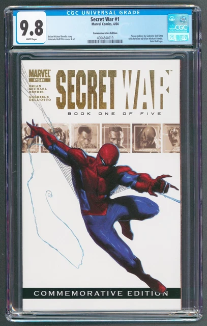 Secret War #1 CGC 9.8 NM+/MT WP Commemorative Edition 2004 Marvel Comics