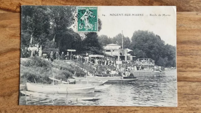 CPA NOGENT-SUR-MARNE (94) - Bords de Marne, 1908