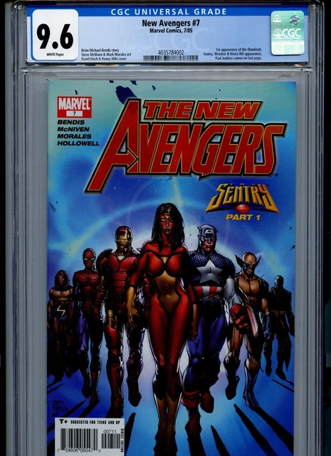 CGC 9.6 New Avengers #7 1st Appearance of Illuminati. Sentry, Wrecker Appearance