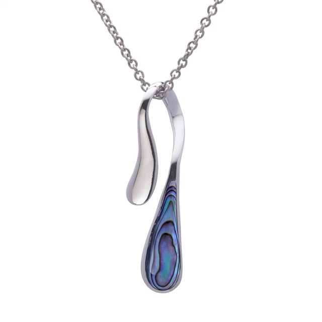 Collier Pendentif Libellule - Argent 925 & Nacre Abalone - Longueur 46 Cm - Silverly - Neuf Avec étiquettes