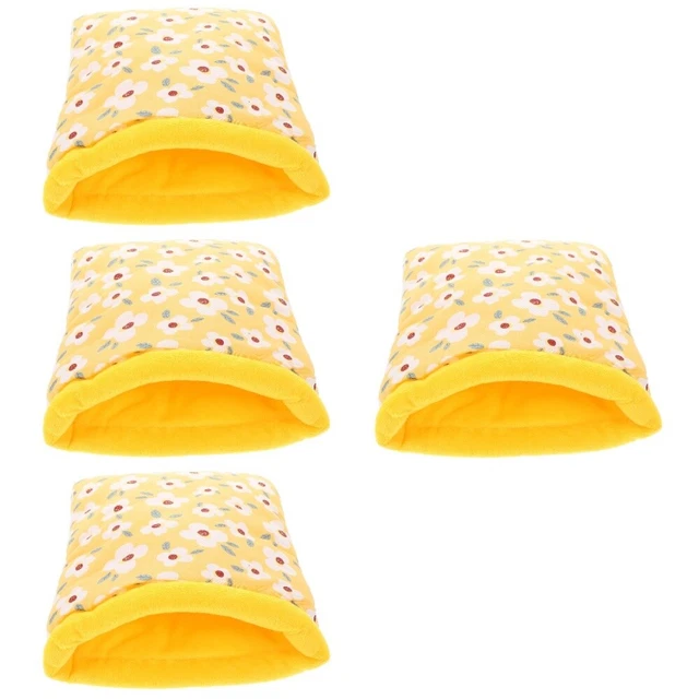 4x Kaninchen Hängematte Frettchen Bett Warme Kleine Pet Bett Guinea Pig Hideout 2