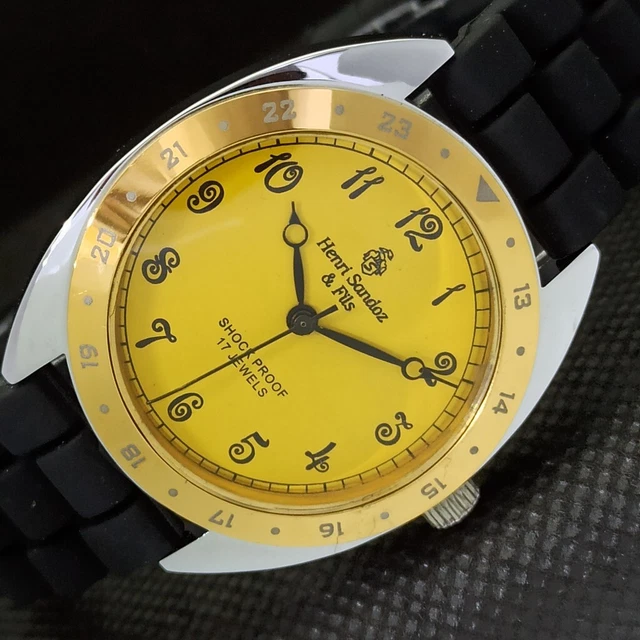 Montre Ancienne Britscar Pour Homme - Vintage, Occasion Portée, Montre Bracelet Classique