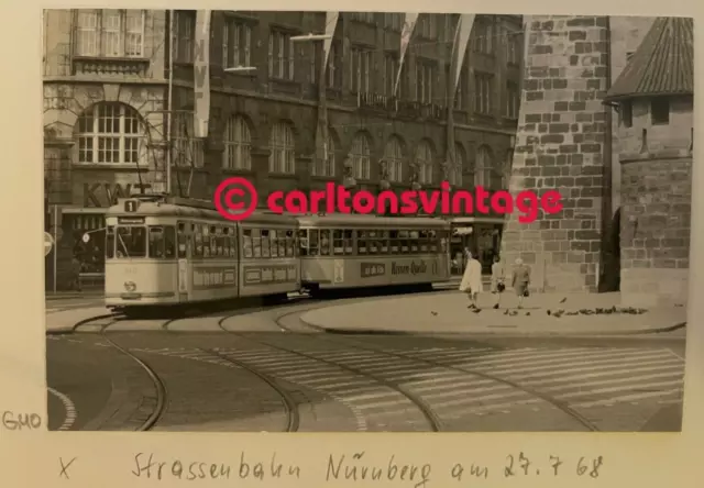 Tw 340 Nürnberg 1963 I historisches Tram Straßenbahn Foto