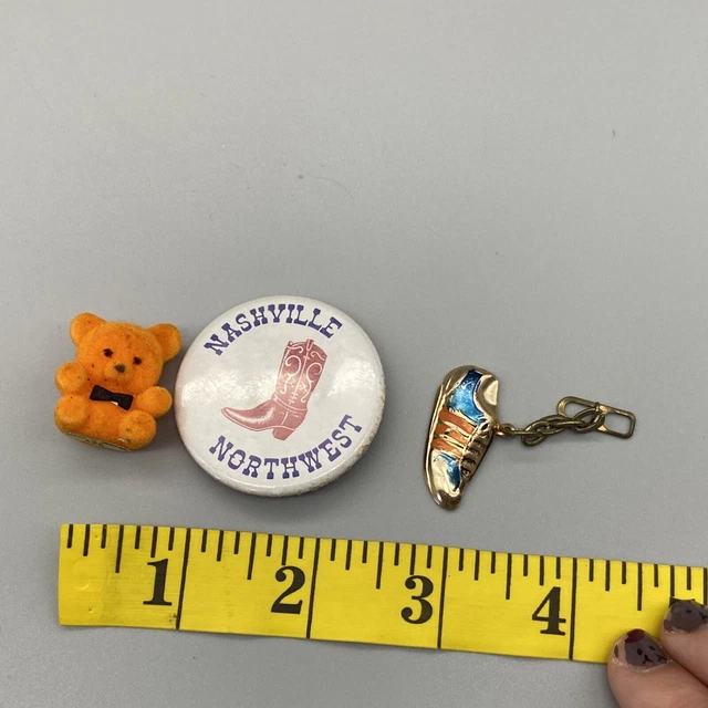Vintage 1990s Misc Adidas Shoe Keychain Flocks Freddy Bear Nashville Northwest