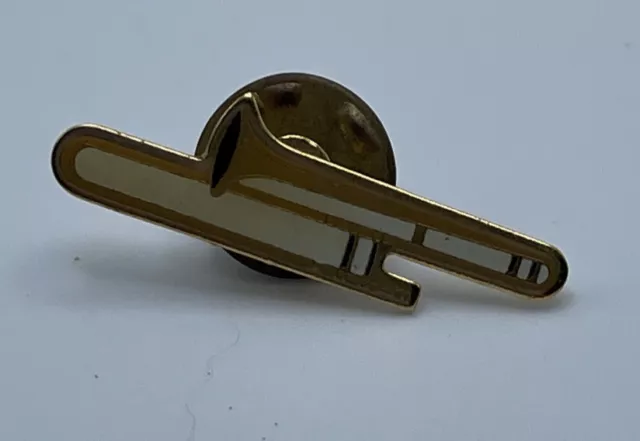 Music Trombone Hat Pin Tie Lapel