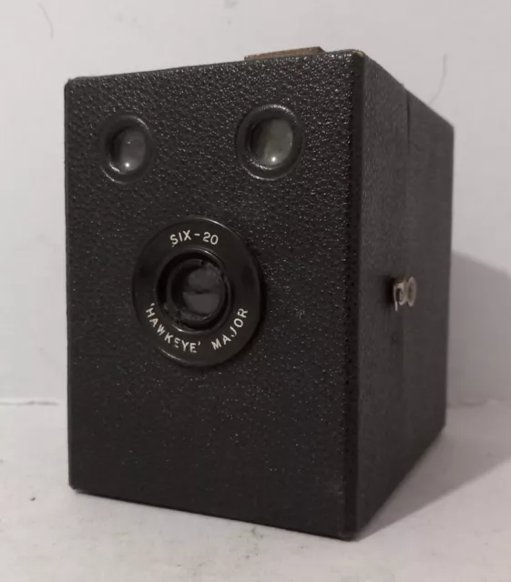 Six 20 Hawk Eye Major Vintage Box Camera Untested For Film Prop Or Collection