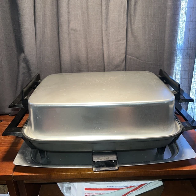 🔶 Vtg Lektro Maid Electric Skillet: Model 13669 Miracle Maid (Tested) & Pamplet