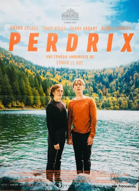 Affiche Cinéma PERDRIX 40x60cm Poster / Swann Arlaud / Maud Wyler