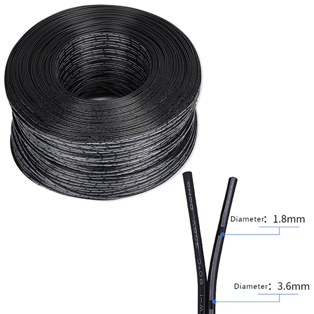 UL2468 2 Pin Electrical Wire Copper Extension LED Strip Cable 18/20/22/24 #w#